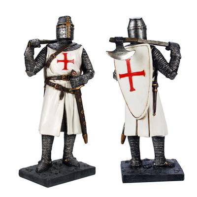 [A0931] - Plastová figurka 'The Crusaders' černá bílá - 18 cm