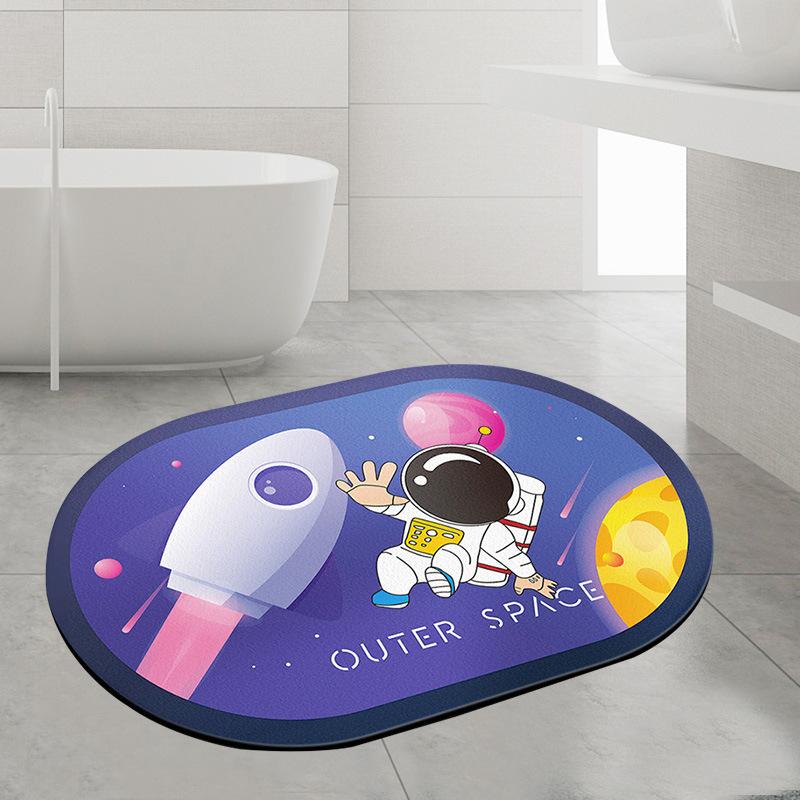 Diatom mud floor mat, absorbent mat, non-slip cushion, bathroom bathroom door foot mat, bathroom quick-drying mat carpet