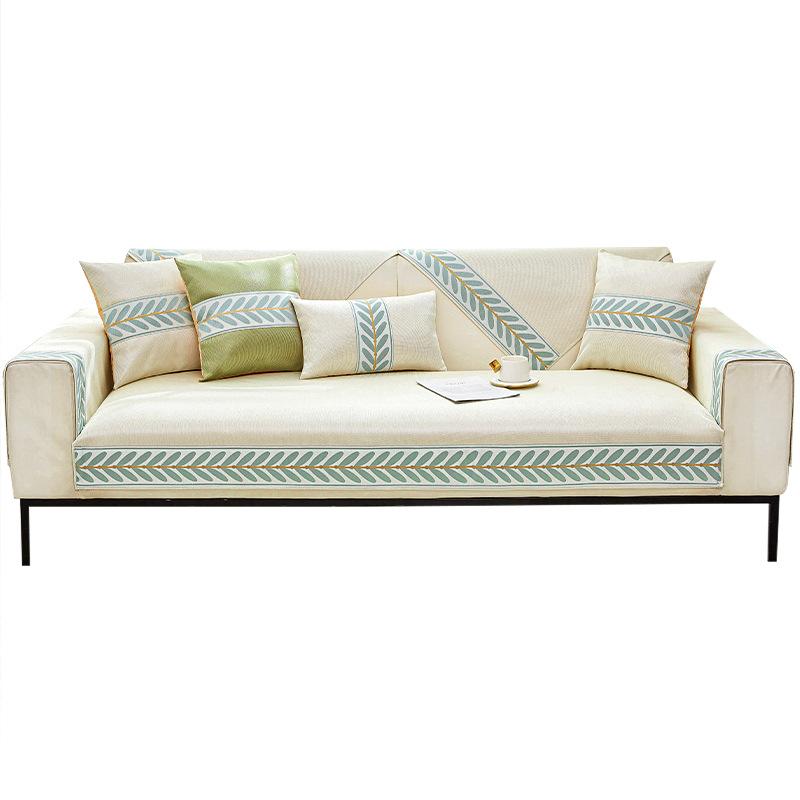 Eisseide Kaltes Sofakissen Sommer Neues Sitzkissen Rutschfestes Sommerkühlkissen Sofabezug Bezug Stofftuch