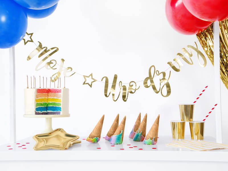 Partydeco Slomki Papierowe Czerwony 195Cm 1 Op 10 Szt