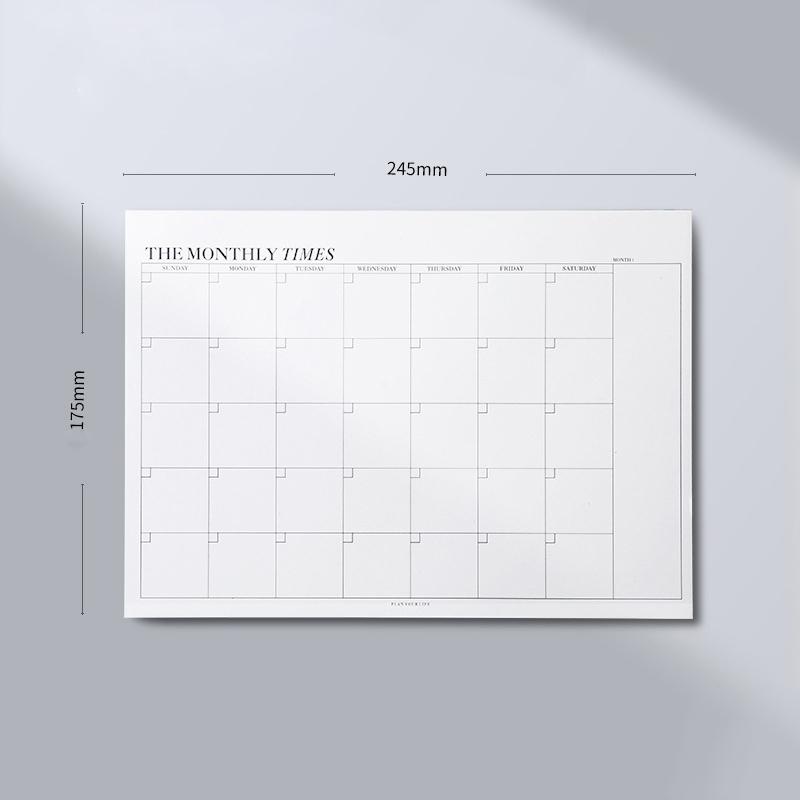50Sheets Universal Tearable Planner Weekly Monthly Schedule Student Stationery Office School Supplies Simple Plan Notebooks