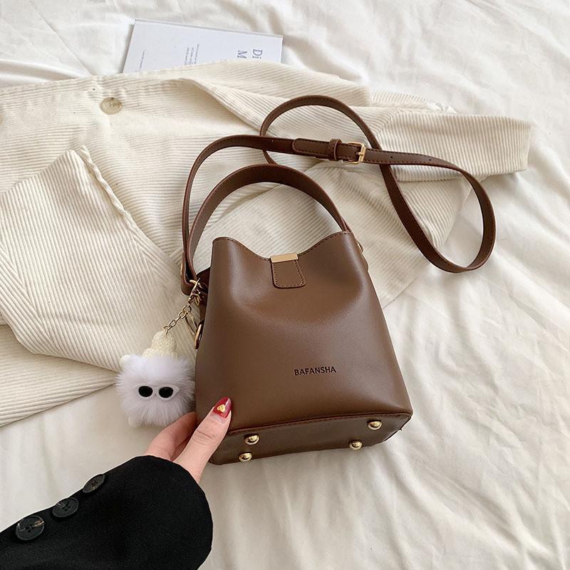 IELGY Spring Summer Retro Commuter Portable Bucket Bag