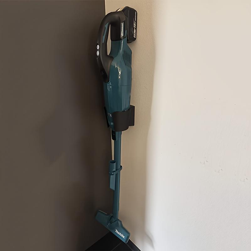 Supporto per Aspirapolvere Makita - Montaggio a Parete Salvaspazio con Fori per Viti 4 X 5,5 mm, Elegante Soluzione per Riporre in Casa il Tuo Aspirapolvere, Ripiani Utili