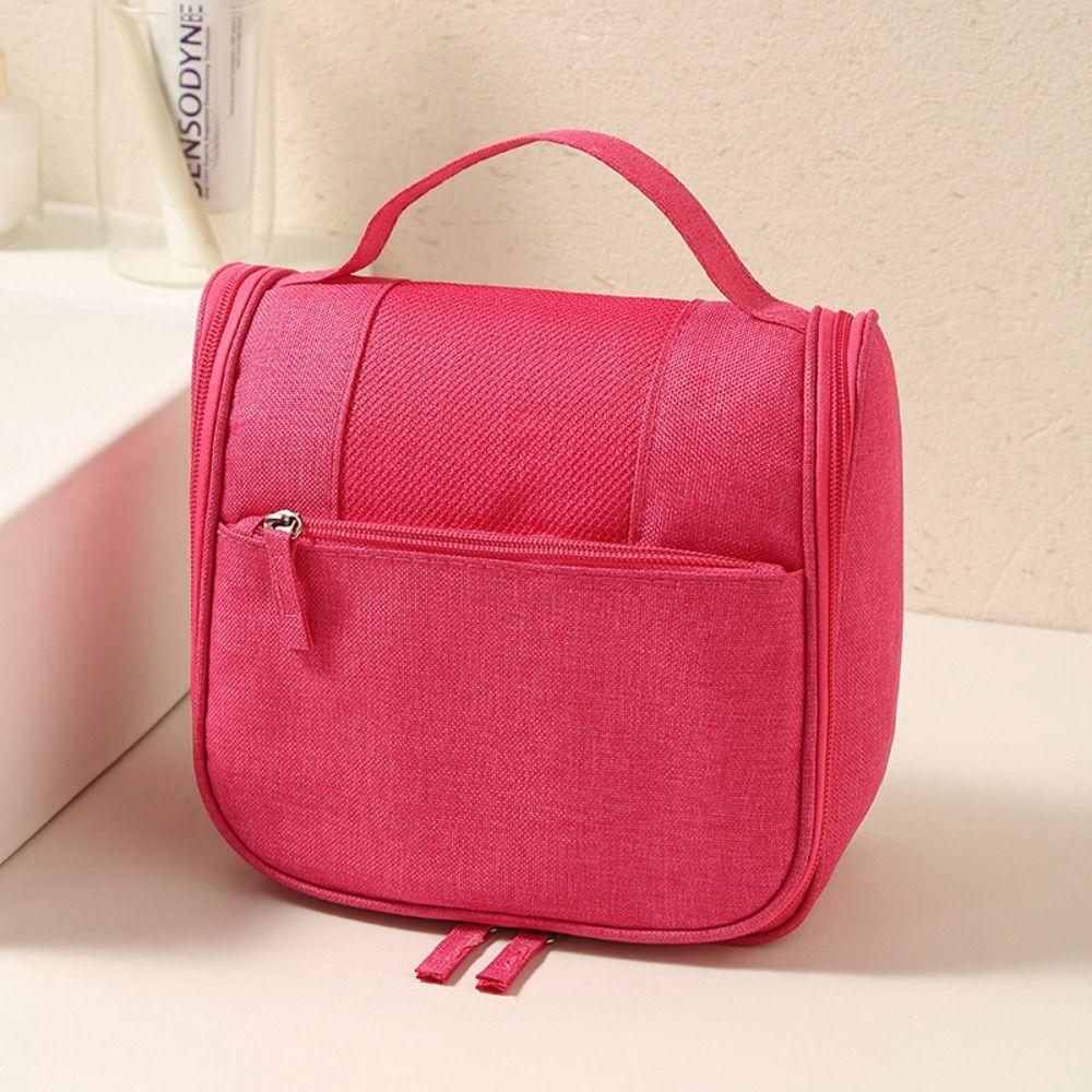 With Hanging Hook Travel Toiletry Bag Waterproof Travel Essentials Organizer Beautician Use
