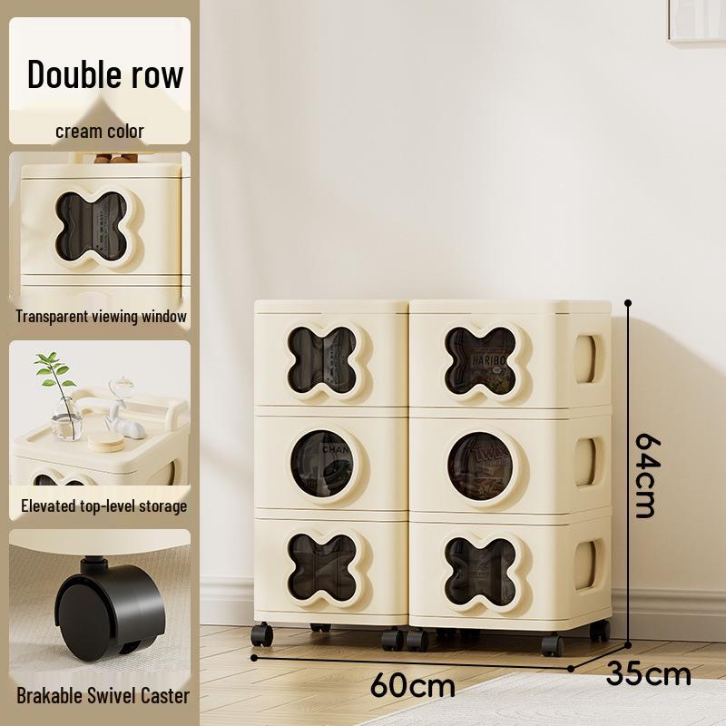 Cartoon Stackable Storage Cabinet for Bedroom