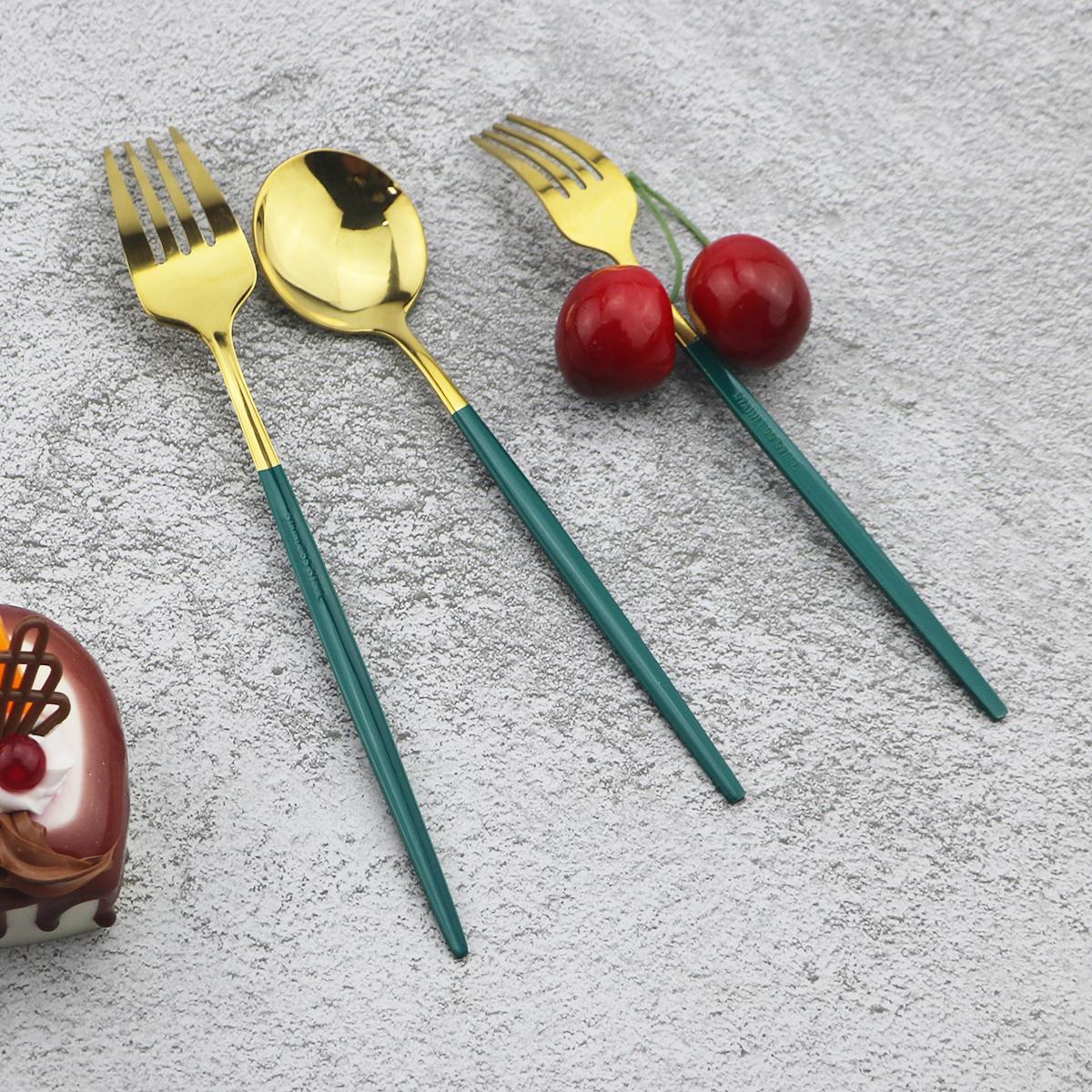 30 шт. элегантный набор столовых приборов из нержавеющей стали 18/10 — фото 8