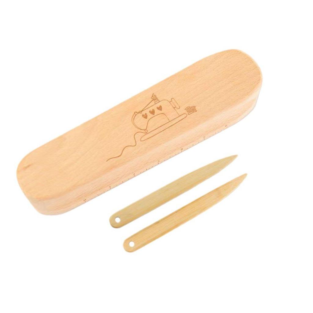 Solid Wood Patchwork Ironing Board Set: Handheld Wooden Sewing & Pressing Tool