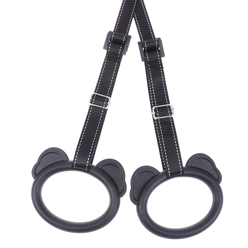Kids Horizontal Bar Exercise Pull Up Rings Kids Workout Gym Gymnastic Rings Adjustable Straps Buckles Nonslip Handle