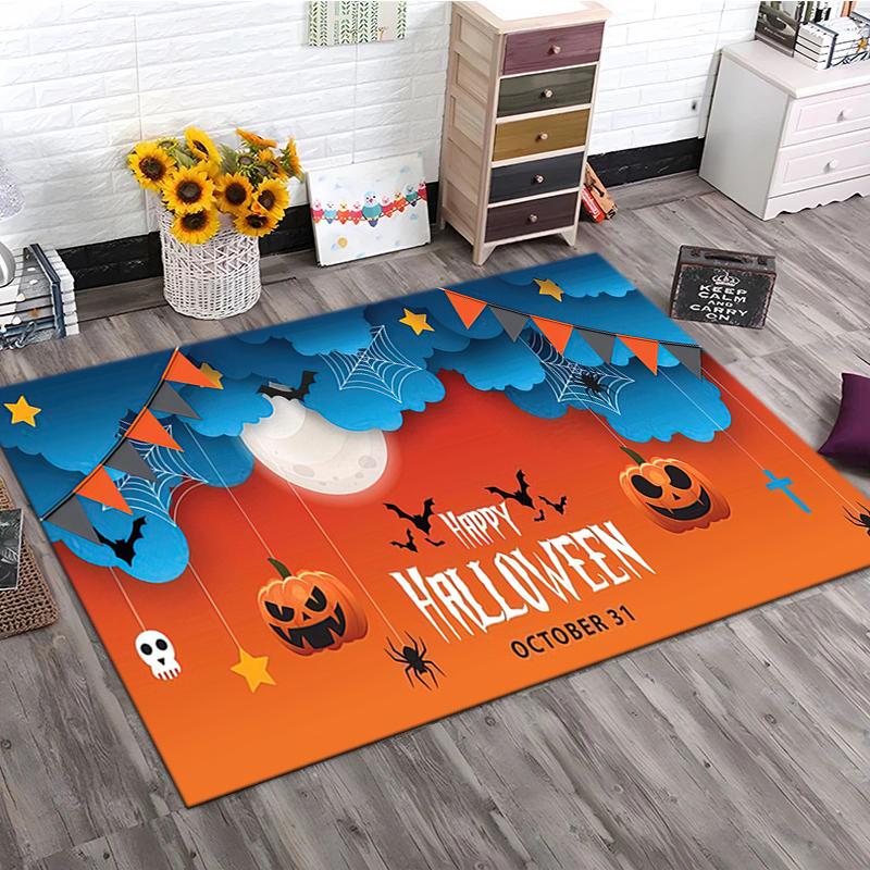 1PC Halloween theme Rug - home decoration Carpet For Living Room Bedroom Flooring Computer Chair Area Rug