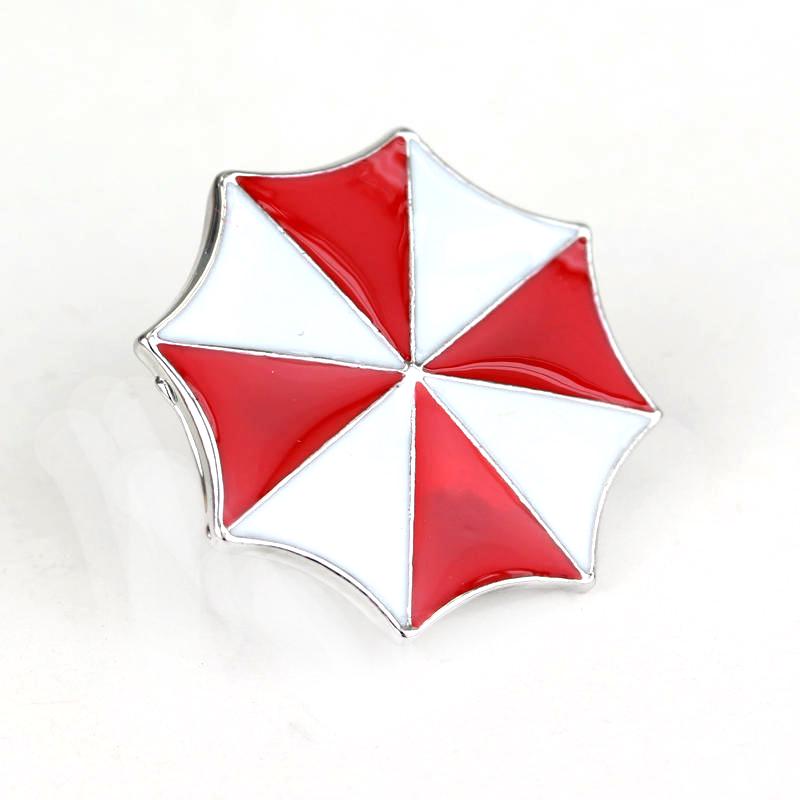 Protective Umbrella Brooch Badge, Small Red Umbrella Shaped Brooch, Exquisite And Versatile Clothing Pin Accessories