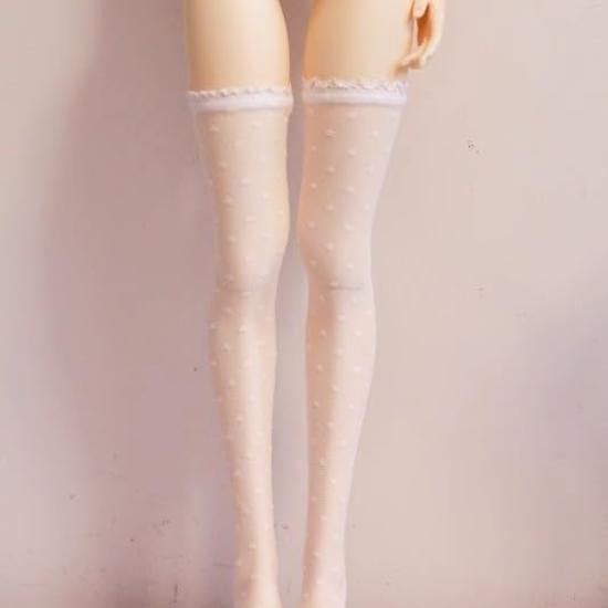 HAMRETHYPPZ 14 16 13 BJD Ball Jointed Doll Dress, Doll Costume, Doll Maid Outfit, Ball Jointed Doll Dress-Up, Black Stockings, Sexy Stockings, White