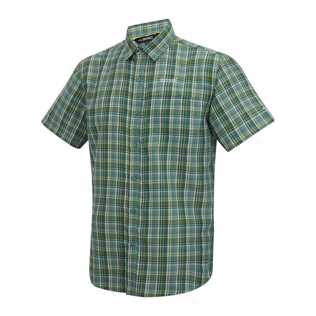 Regatta Mens Mindano Multi Check Short-Sleeved Shirt