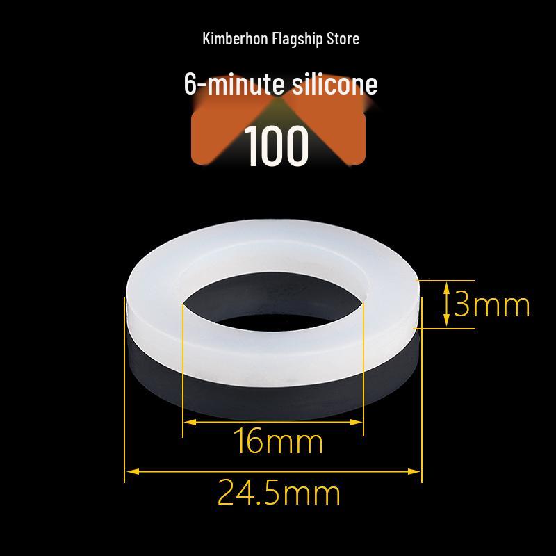 Silicone Rubber Gasket Shower Head Seal Ring, Water Heater Pipe Flat Washer, 4-6 Minute Installation.