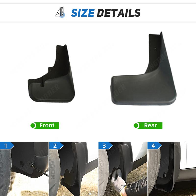 Für Mitsubishi Outlander 2007 2008 2009 Vorne Hinten Auto Schmutzfänger Schmutzfänger Spritzschutz Schmutzfänger Kotflügel
