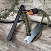 Hexagonal Magnesium Fire Starter Rod with Scraper for Outdoor and Wilderness Survival