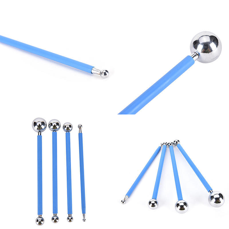 4 Pcs Stainless Molding Ball Sticks Dessert Fondant Cake Decoration Supplies