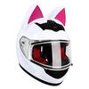 Women's Full Face Cat Ear Motorcycle Helmet - Universal for All Seasons