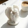 Elegant Shelf Ornaments 3D Printed Sleeping Angel Ornament, Minimalist Figurine Desktop Small Healing Statues Decor, Aesthetic Sculpture for