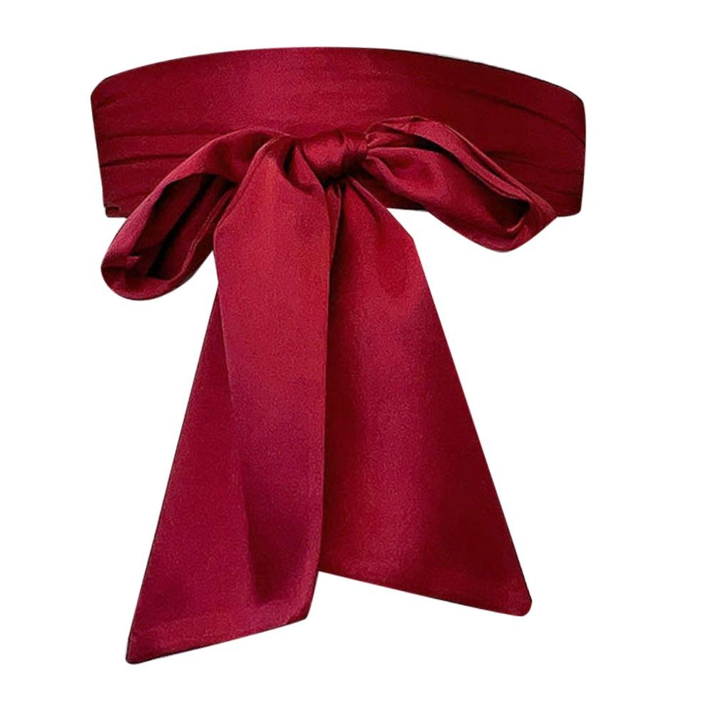 Ozdobná mašličková látka Stuha Cummerbunds Šněrování Pásek pro ženy Lady Girl Svatební