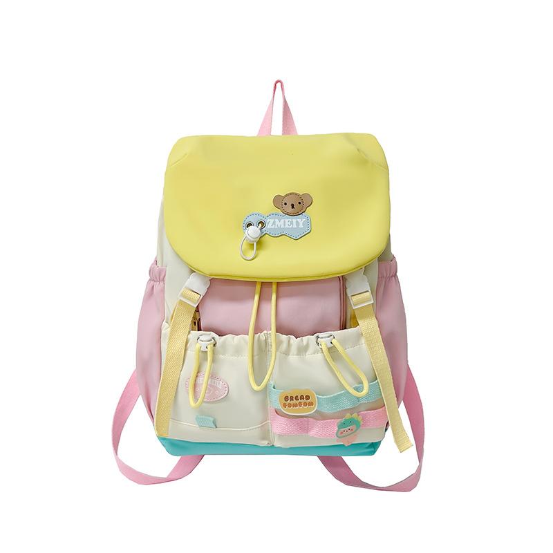 Schoolbag Japanese backpack female Korean version simple and cute student shoulder bag niche travel bag Mori messenger bag