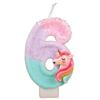 Creative Unicorn Number Candle Birthday Cake Decoration Plug-in First Birthday Party Handmade Candle 09