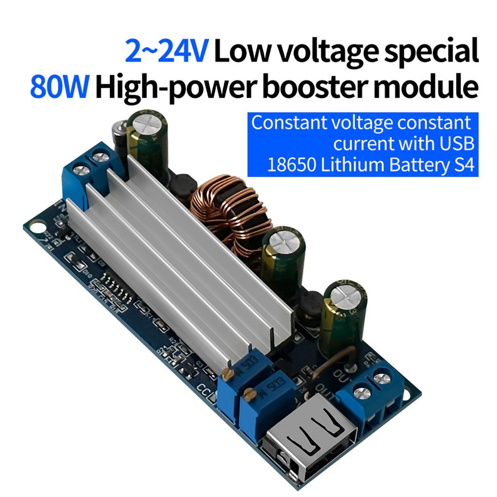 Moduł Boost Zasilacz DC-DC Step up Stały Prąd Napięcie 2- do 3-30V 4A 80W 3.7V 6V 9V 12V Konwerter Booster