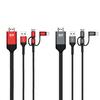 Adapter Cable 3-in-1 Type-C 2m TV Micro USB AV Adapter 1080P Cable