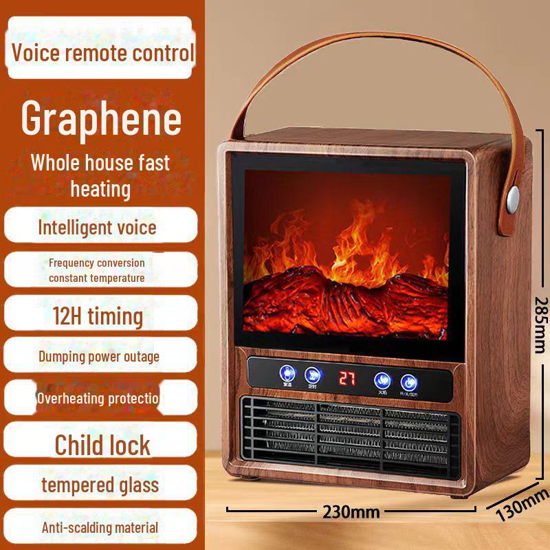 Camel Electric Flame Simulation Portable Desktop Heater