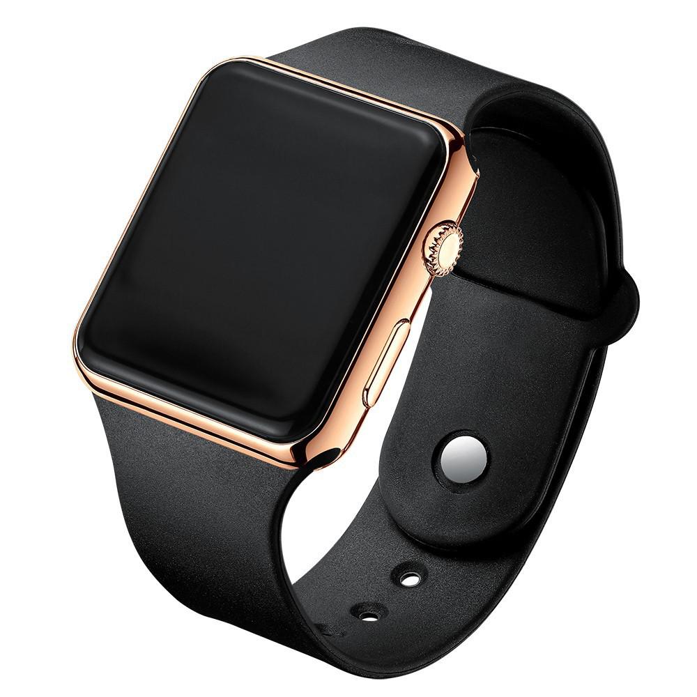 Summer LED Square Display Fashionable Casual Couple and Student Sports Watch