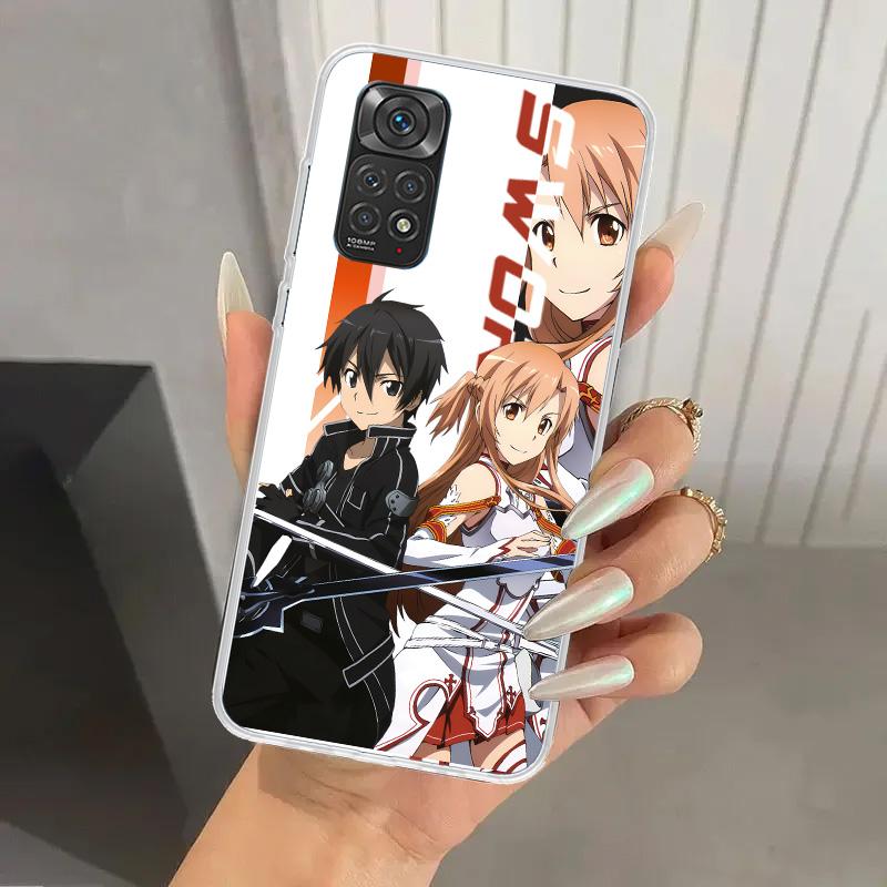 Anime Sword Art Online SAO Phone Case for Xiaomi Redmi Note 15 14 14S 13 12S 12 Pro 11S 11 Plus 11T 11E 10S Soft Funda Print She