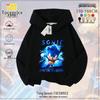 Sonic the Hedgehog Fleece-Lined Kids Hoodie - Trendy Spring/Autumn Jacket for Boys & Girls