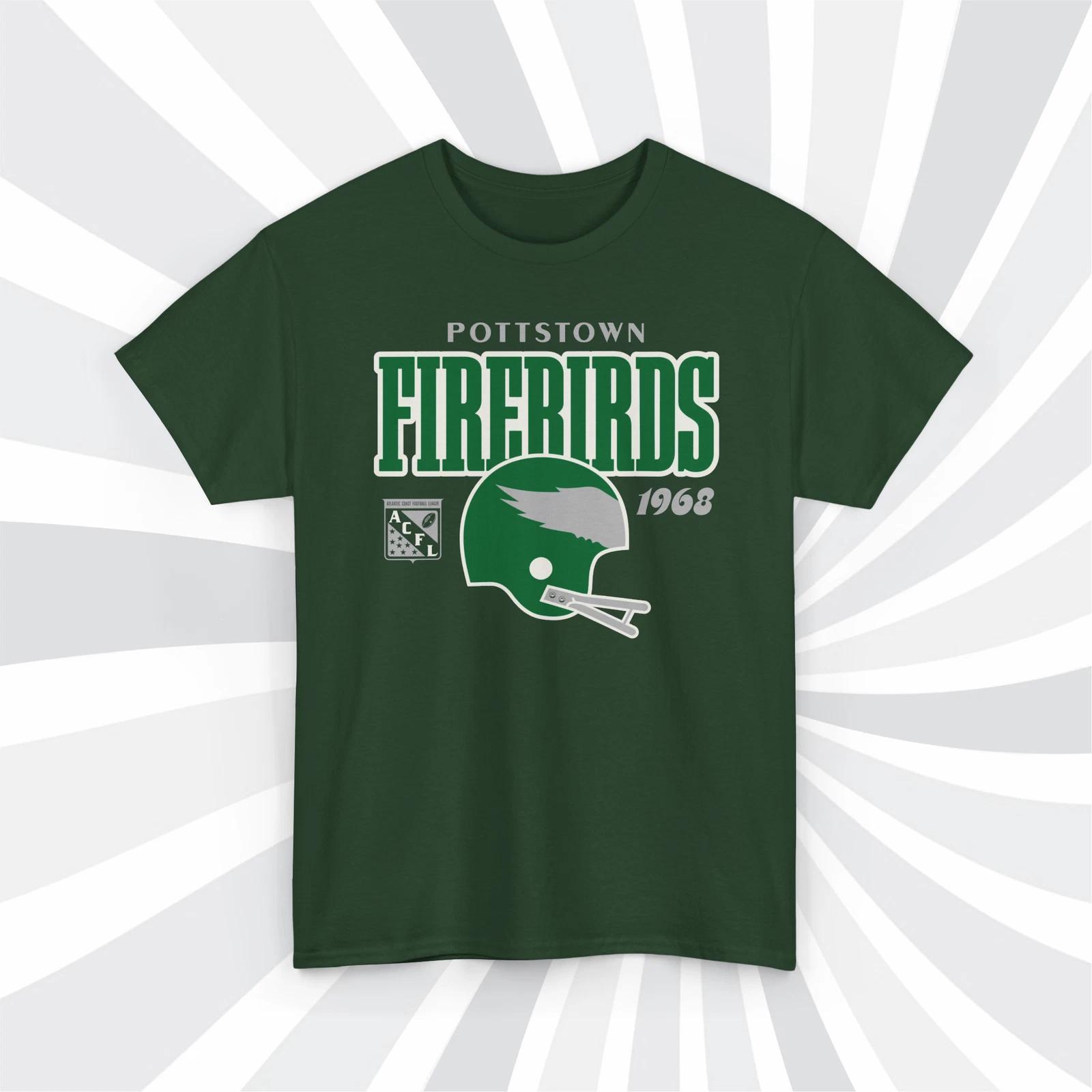 Pottstown Firebirds 1968 ACFL Football Helmet T shirt - Philadelphia Eagles M