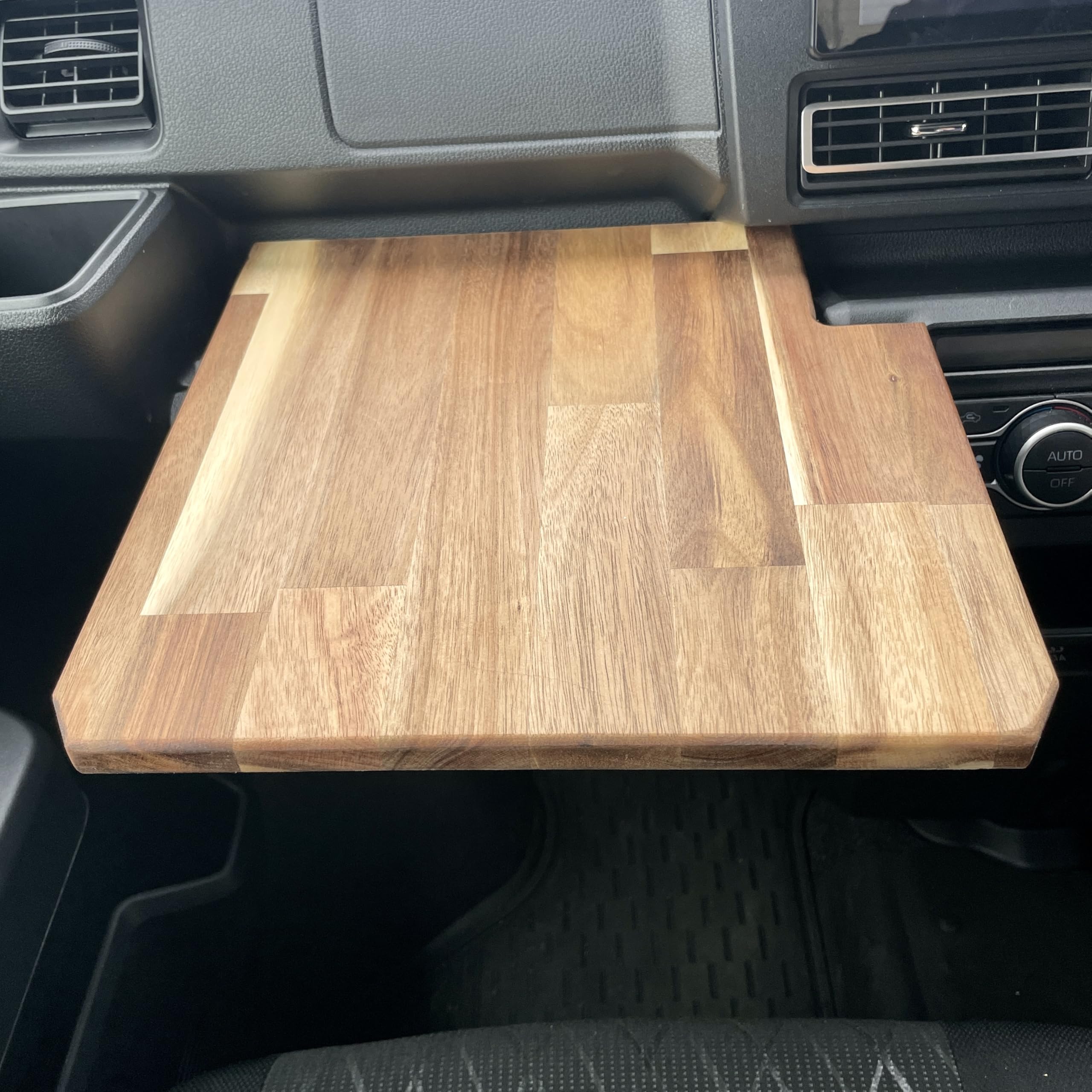 

TABIKI Wooden Passenger Seat for Toyota Hijet Waxed Chamfered No Tools Compatible with Ideal for Car Camping and Other Car Camping Use Table/Tray