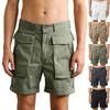 Herrshorts med lös passform, casual, flera fickor, stretch, cargo