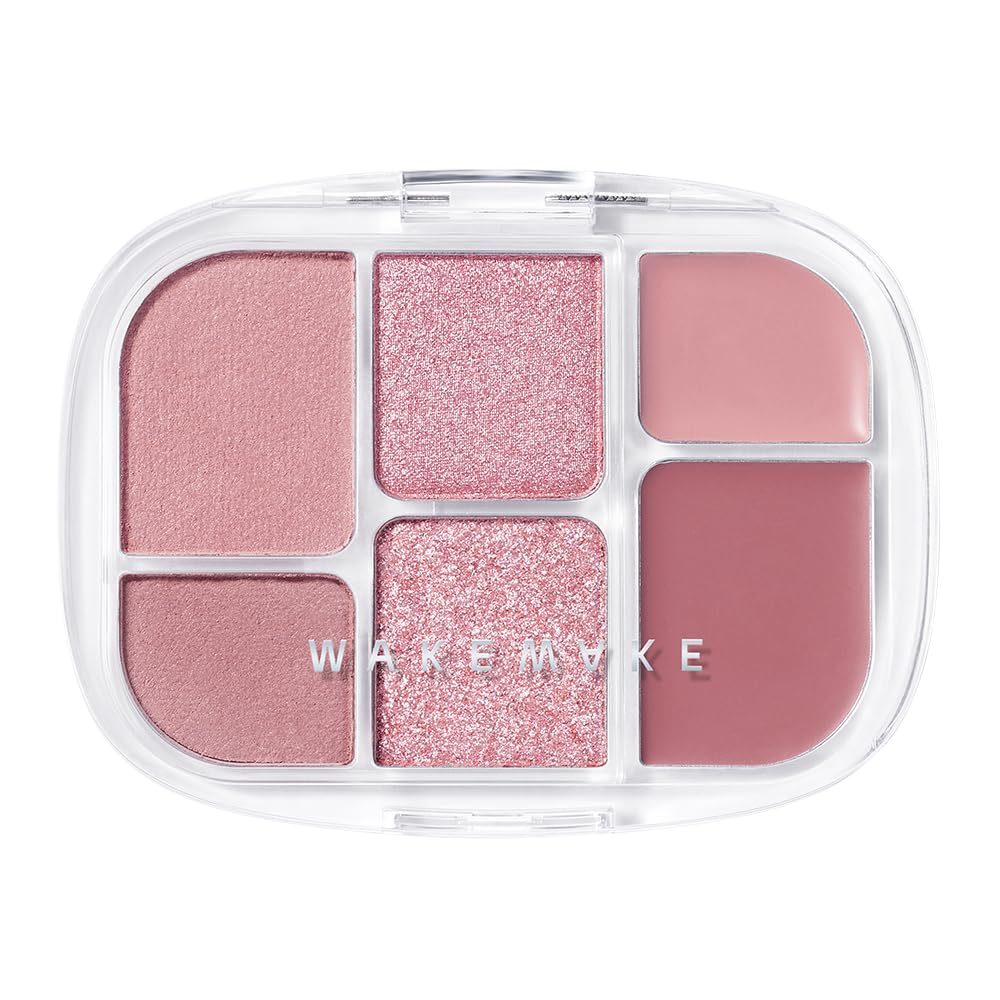 

Мягкая прозрачная мультипалетка Lazy Olive Young Korean Cosmetics Eye Shadow Cheek Highlight 6 цветов [WAKEMAKE Official] (02 Роза)