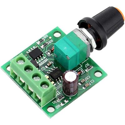 5 Stück 1,8V-15V 2A DC Motor Drehzahlregler PWM Variabler Drehzahlregler Governor Schalter 1803BKW mit Drehzahlreglerknopf
