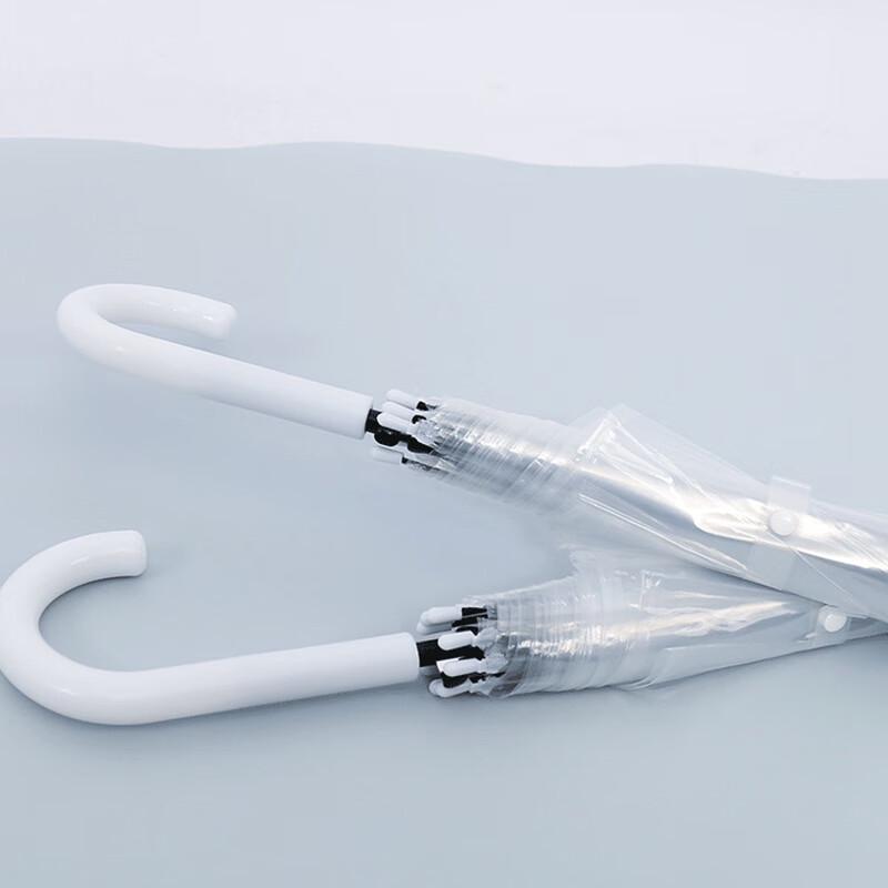 TianAi Transparent 8-Rib Long-Handle Umbrella