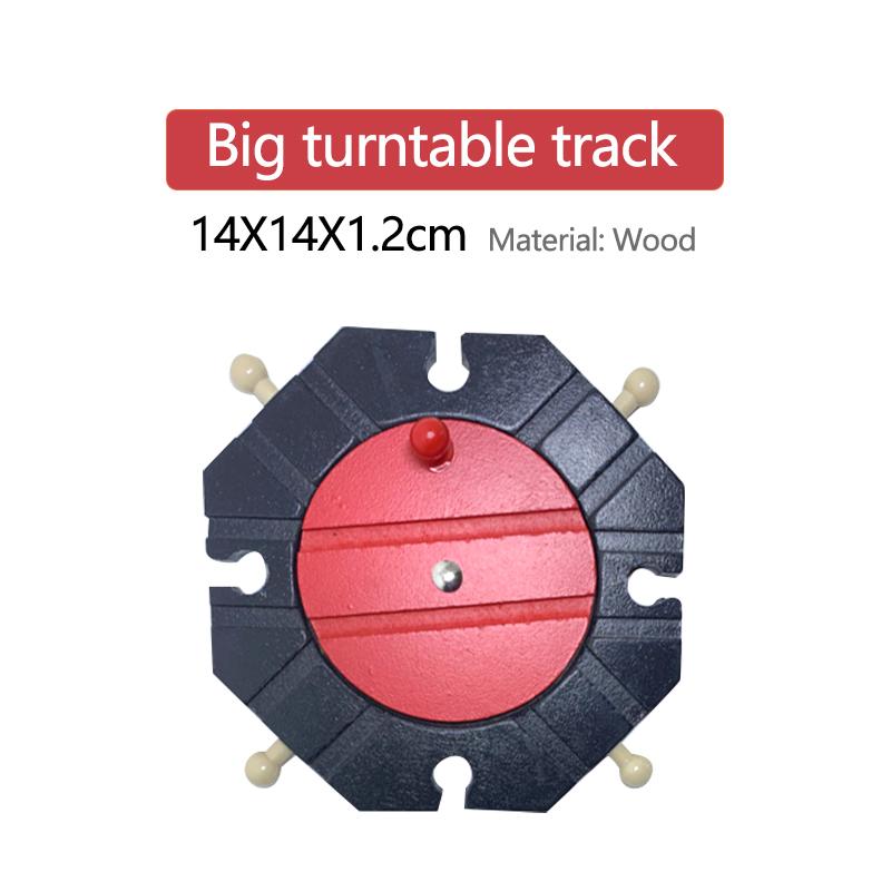 Eight-Way Turntable Track Accessories Wooden Train Childrens Track Toys Plastic Compatible Wooden Boy Toys Gifts X7