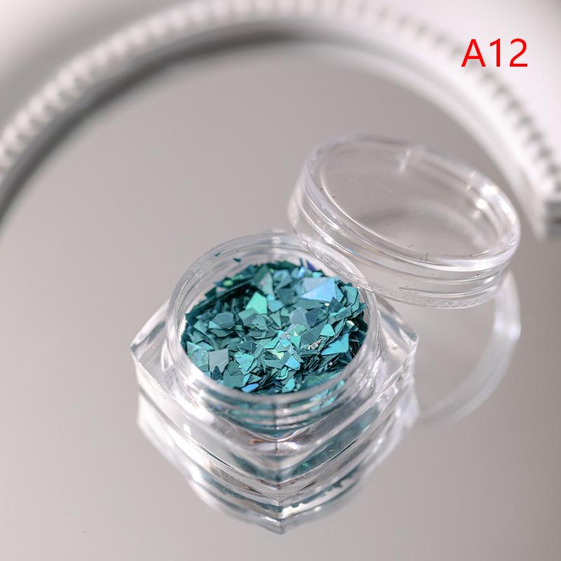 

1 коробка неровных ломтиков для украшения ногтей, аксессуары для ногтей, искусственные пайетки, хлопья, шармы для маникюра, украшения