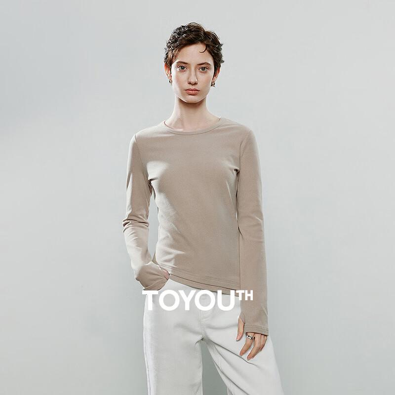 Chuyu Women's Slim-Fit Asymmetrical Long-Sleeve T-Shirt