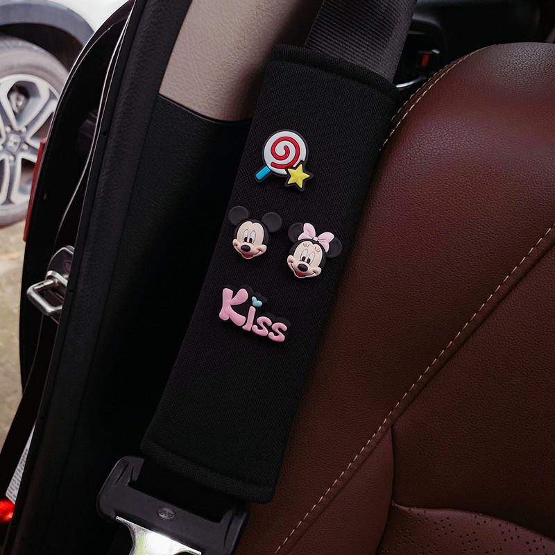 Cute Cartoon Car Seat Belt Shoulder Pad Cover For Summer Long-lasting Four Seasons Female