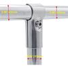 6 Sets Of T Clamps,Stainless Steel, Silver, Pipe Clamps, 1" OD, 25MM