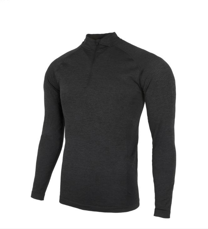 American Seamless Jacquard Muscle-Enhancing Long Sleeve Quick-Dry Slim Fit Round Neck Fitness Top
