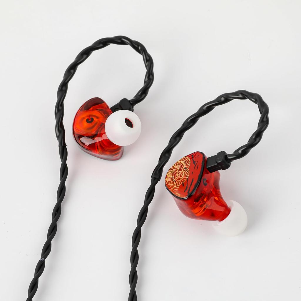 LINSOUL TANGZU Xuan Nv 2DD Red Shell High-End HiFi Earphones. Tuned in collaboration with HBB, the new TANGZU Xuan Nv features a butterfly design,