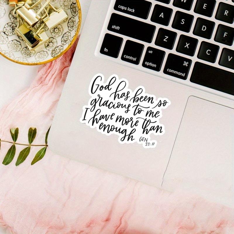 Christian Stickers | Scripture & Bible Verse Stickers | God Has Been Gracious To Me Sticker | Genesis
