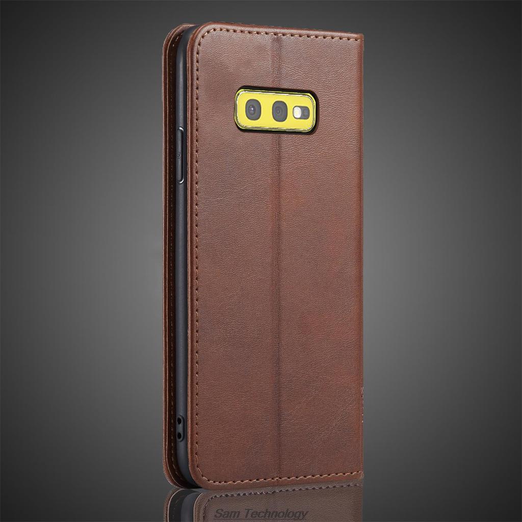 Magnetyczne przyciąganie skórzane etui do Samsung Galaxy S10E G970F/U/W 5.8" etui z klapką etui portfel telefon torby fundas coque