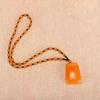Trendy Unisex Wooden Bead Necklace: Versatile, High-End Pendant for Sweater Chains and Cotton Linen Attire