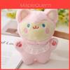 Adorable Fluffy Lace Fox Keychain Plush Toy Soft And Cute Animal Stuffed Doll