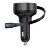 Ładowarka Samochodowa Baseus Enjoyment Pro Z Kablem Lightning + Usb-C, 55W (Czarny)