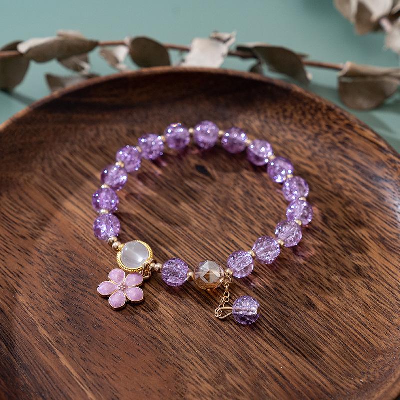 Fairy Daisy Popcorn Beaded Bracelet - Women's Elegant Handcrafted Jewelry